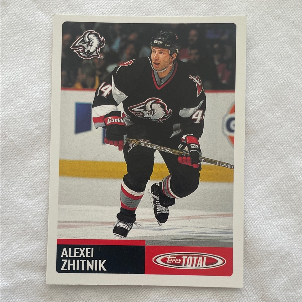 Topps Total Alexei Zhitnik #257 Buffalo Sabres Black & White Uniform